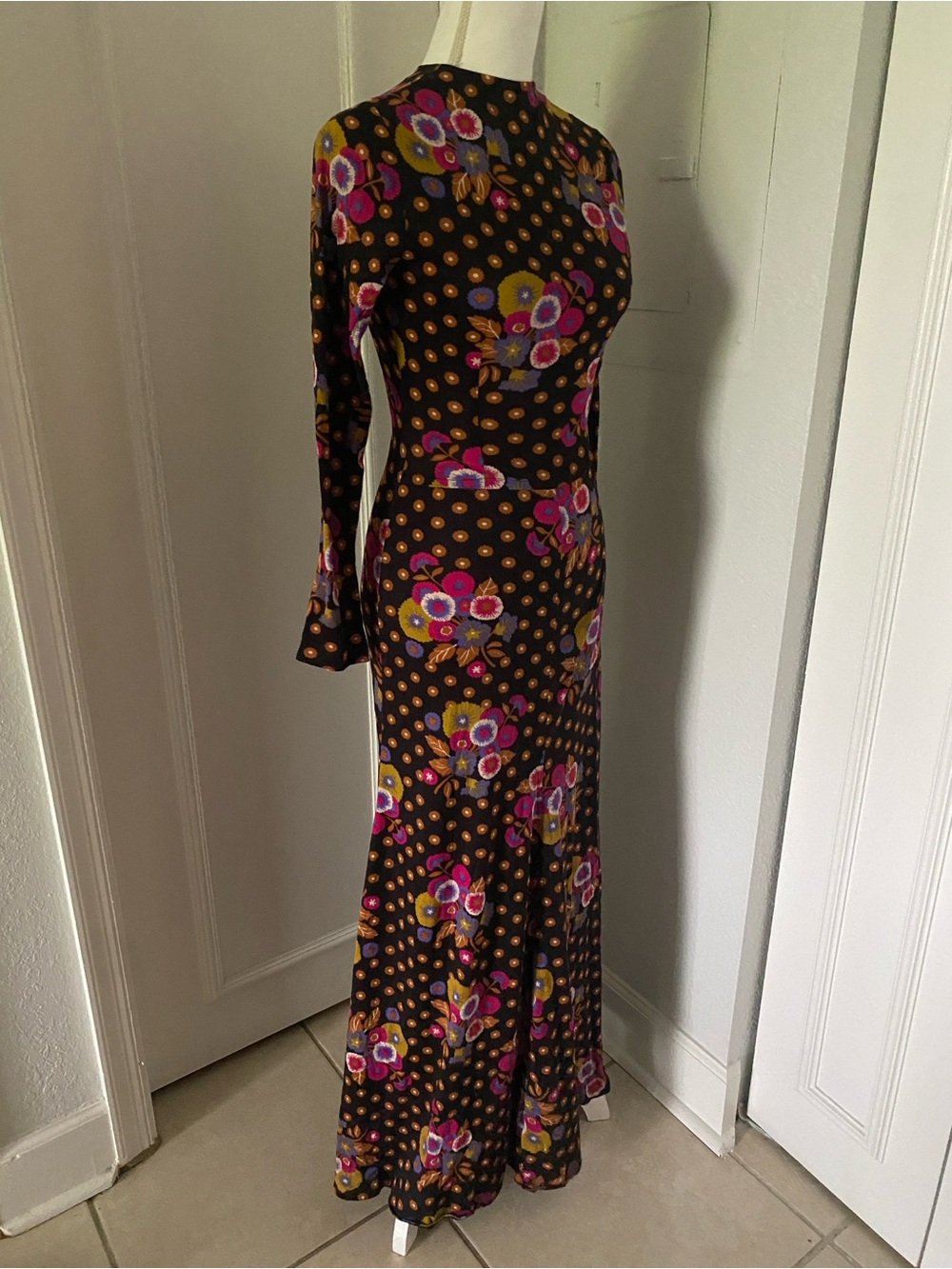 Vintage Fall 1970s Sweater Dress - Picture 2 of 4